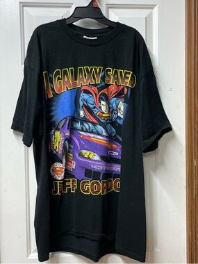 Superman x Jeff Gordon Black Graphic Tee xl